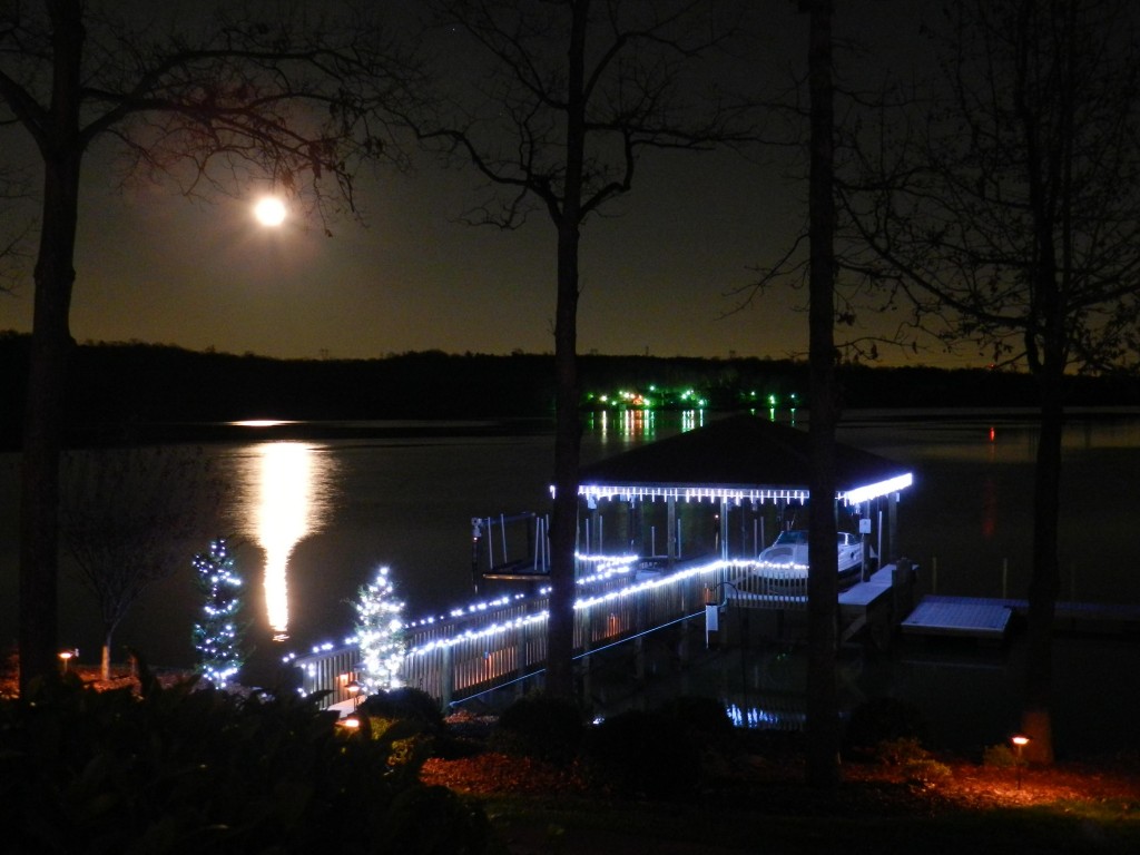 Lake Wylie Waterfront Home at Christmas